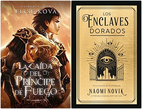 Reseñas: La caída de príncipe de fuego, de Elise Kova || Los enclaves dorados, de Naomi Novik